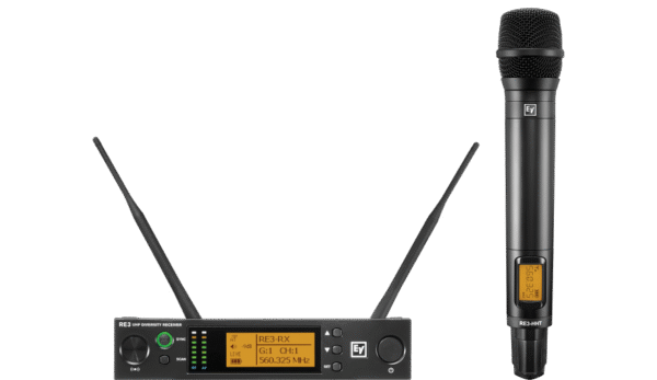RE3-RE520 UHF wireless set featuring RE520 condenser supercardioid microphone