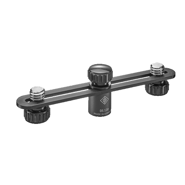 DS 120 Double mount with a 150 mm long support bar and two movable 1/2" threaded studs