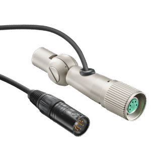 IC 6 (10 m) Microphone cable with rotatable swivel mount and XLR 5 connectors.
