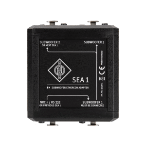 SEA 1 Enables the connection of multiple subwoofers to a single remote controller: NRC 1 or any other source of RS-232 data