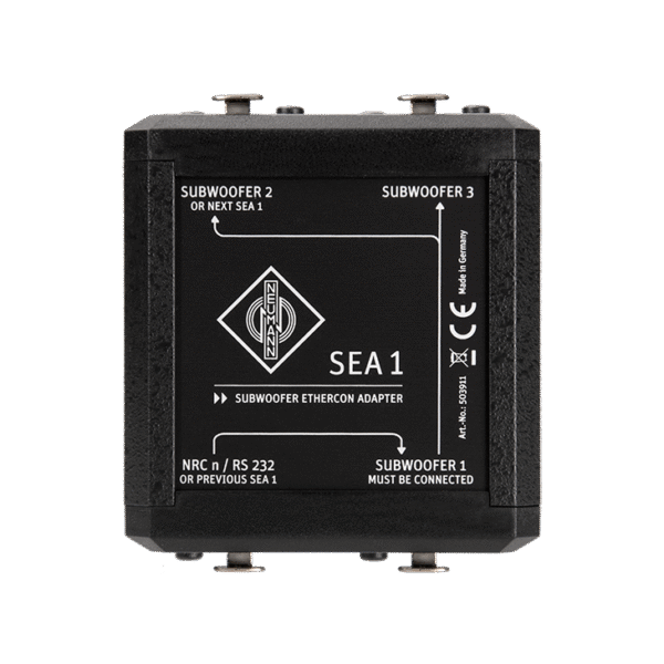 SEA 1 Enables the connection of multiple subwoofers to a single remote controller: NRC 1 or any other source of RS-232 data