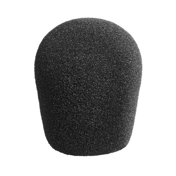 WS 2 Windscreen made out of open-cell polyurethane foamWindscreen WS 2 Close range sounds, wind, and fast movements of the microphone boom, all may cause interfering noises.  To avoid these unwanted sounds, windscreen accessories are available. Typically, they are made out of open-cell polyurethane foam. These windscreens do not cause interfering resonances and do not influence the directional pattern. Only in the upper frequency range is the output level slightly attenuated. The wind noise attenuation was measured without electrical filtering in a turbulent air stream traveling at 20 km/h, generated by a noiseless wind machine.  Wind noise attenuation 24 dB. Attenuation at 15 kHz approx. 2 dB.Diameter 80 mm. Color black.
