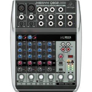 Behringer Xenyx Q802USB Premium 8 Input 2-Bus Mixer