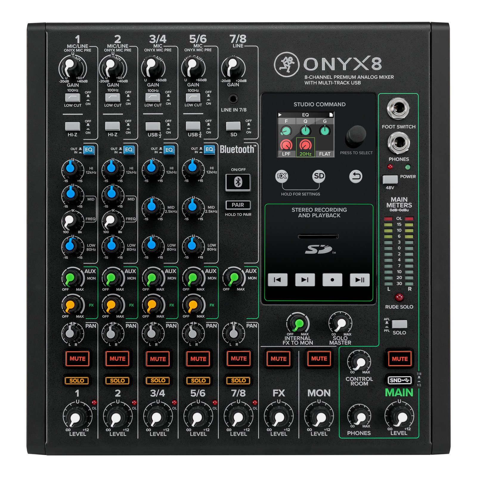 Mackie ONYX8 8-Channel Premium Analog USB Mixer
