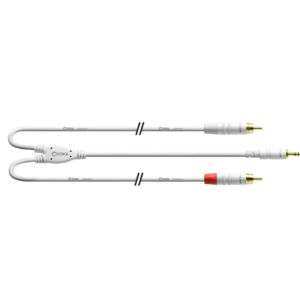 Cordial CFY 3 WCC-LONG-SNOW - Y-Adapter RCA to AUX 3M