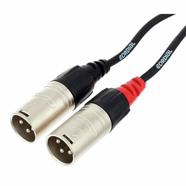Cordial CFU 6 MC - XLR Male to Cinch/RCA Twin Cable 6m - Image 3