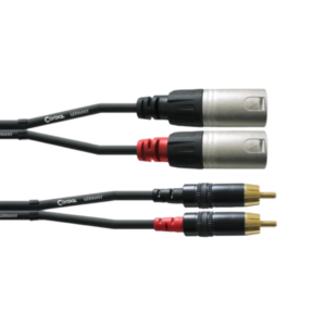 Cordial CFU 6 MC - XLR Male to Cinch/RCA Twin Cable 6m