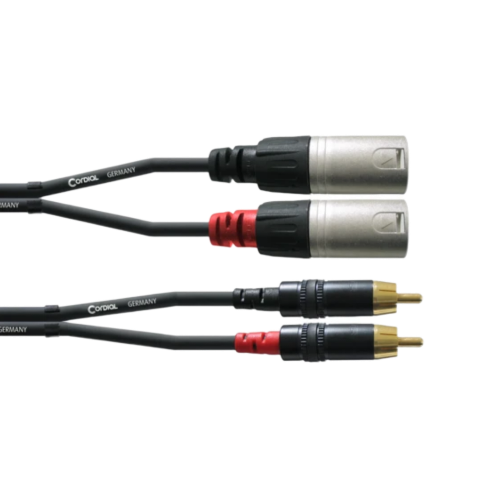 Cordial CFU 6 MC - XLR Male to Cinch/RCA Twin Cable 6m
