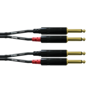 Cordial CFU 1,5 PP - Twin Audio Cable with 6.35mm Jacks 1.5m